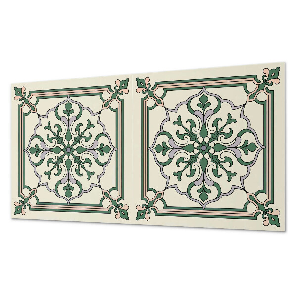 Vinylový nástěnný panel Květinový vzor s ornamenty