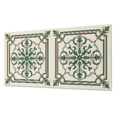 Vinylový nástěnný panel Květinový vzor s ornamenty