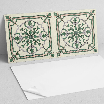 Vinylový nástěnný panel Květinový vzor s ornamenty