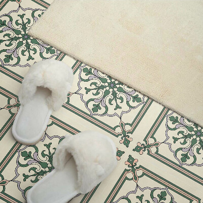 Vinylový nástěnný panel Květinový vzor s ornamenty