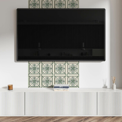 Vinylový nástěnný panel Květinový vzor s ornamenty