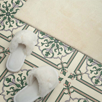Vinylový nástěnný panel Květinový vzor s ornamenty