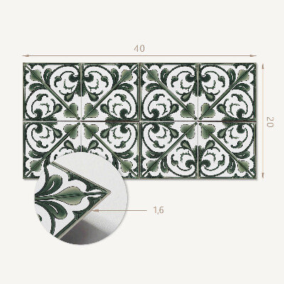 Dekorační panel na zeď Rostlinný vzor s ornamenty
