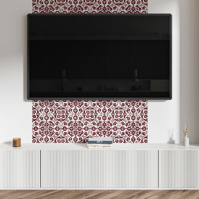 Samolepící obkladový panel Květinový vzor s ornamenty