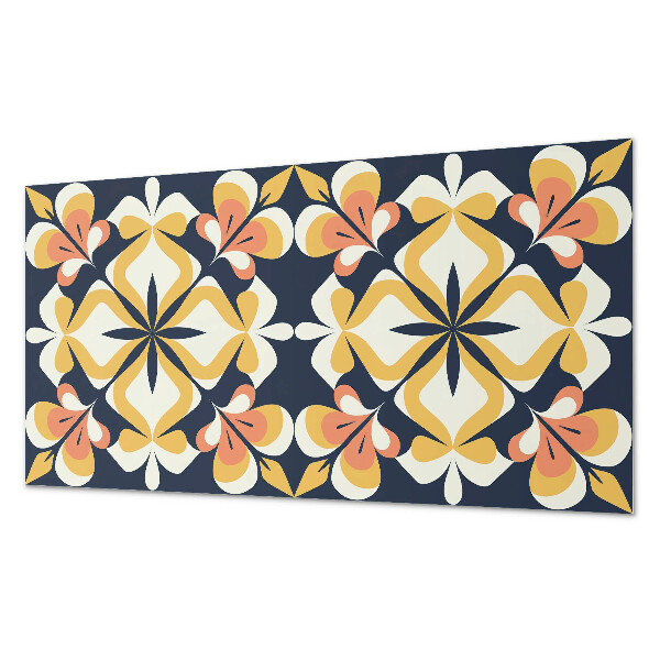 Vinylový nástěnný panel Geometrický květinový vzor