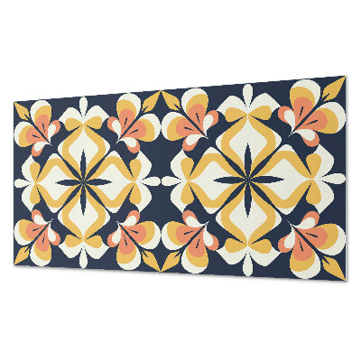 Vinylový nástěnný panel Geometrický květinový vzor
