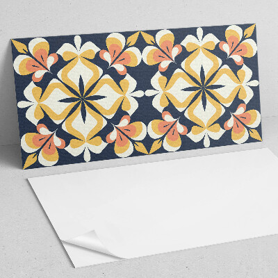 Vinylový nástěnný panel Geometrický květinový vzor
