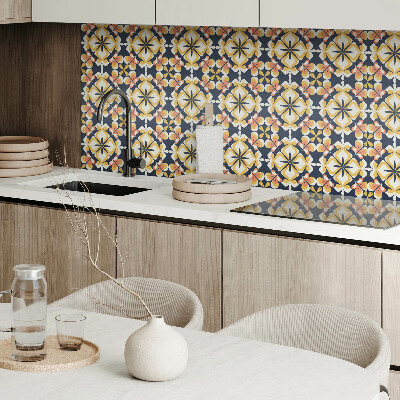 Vinylový nástěnný panel Geometrický květinový vzor