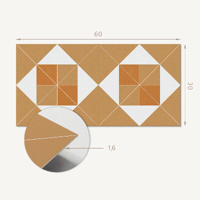 Dekorační panel na zeď Geometrie v odstínech