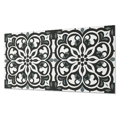 Samolepící obkladový panel Květinový vzor s ornamenty