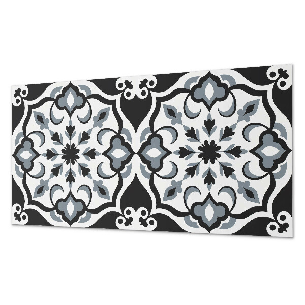 Samolepící obkladový panel Květinový vzor s ornamenty