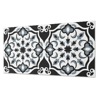 Samolepící obkladový panel Květinový vzor s ornamenty