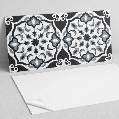 Samolepící obkladový panel Květinový vzor s ornamenty