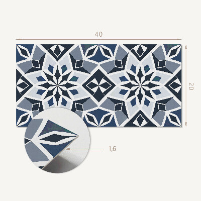 Vinylový nástěnný panel Geometrický květinový vzor