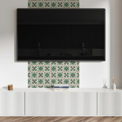 Vinylový nástěnný panel Květinový vzor v symetrii