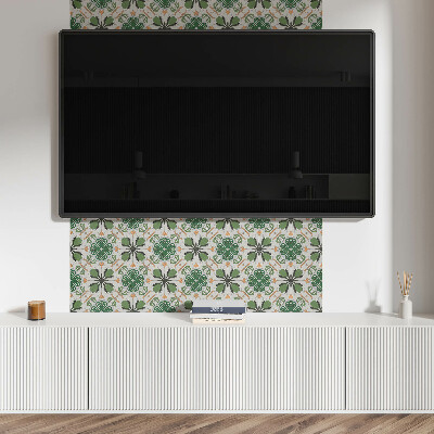 Vinylový nástěnný panel Květinový vzor v symetrii