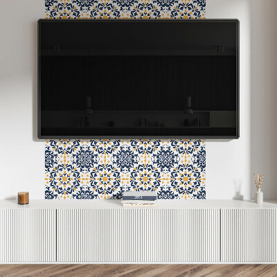 Vinylový nástěnný panel Květinový vzor mandaly