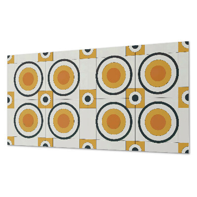 Vinylový nástěnný panel Geometrie kruhů a čtverců