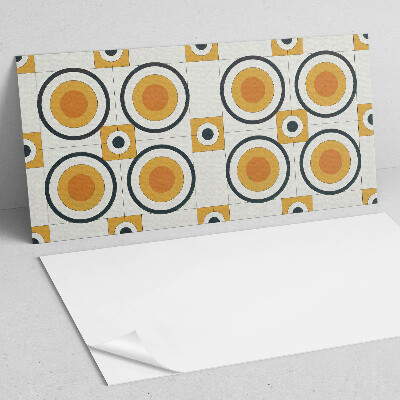 Vinylový nástěnný panel Geometrie kruhů a čtverců