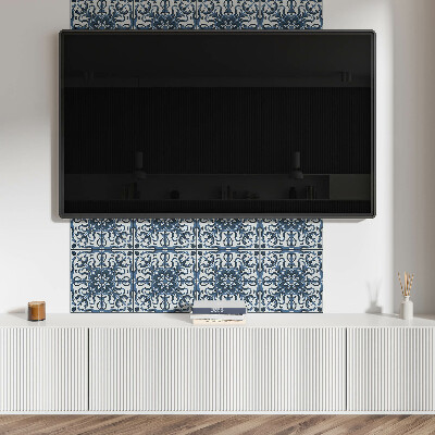 Dekorační panel na zeď Květinový vzor s ornamenty