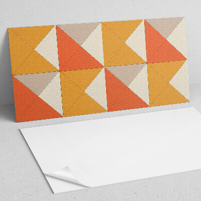 Vinylový nástěnný panel Geometrické trojúhelníky v uspořádání