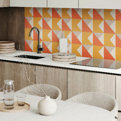 Vinylový nástěnný panel Geometrické trojúhelníky v uspořádání