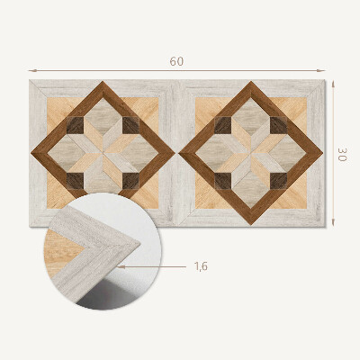 Vinylový nástěnný panel Geometrický vzor ve čtverci