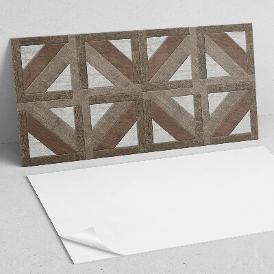 Dekorační panel na zeď Geometrie dřeva a betonu