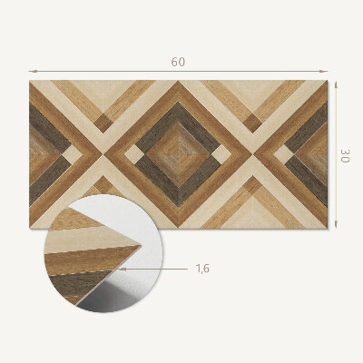Wandverkleidung paneel Geometrický kostkovaný vzor