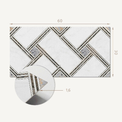 Samolepící obkladový panel Geometrický vzor s čarami