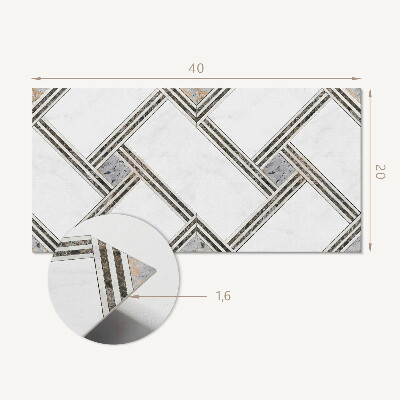 Samolepící obkladový panel Geometrický vzor s čarami