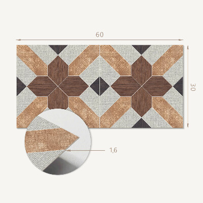 Vinylový nástěnný panel Geometrický vzor s motivem