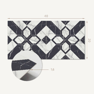 Samolepící obkladový panel Geometrický mramorový vzor
