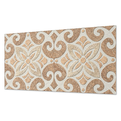 Vinylový nástěnný panel Květinový vzor s ornamenty