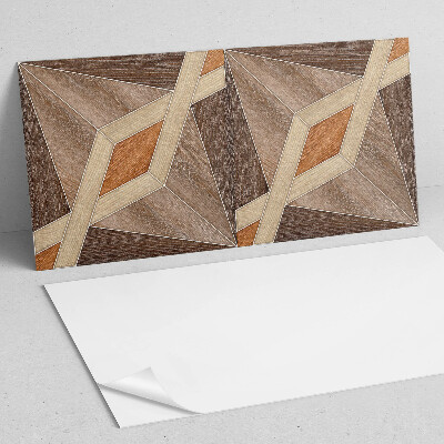 Vinylový nástěnný panel Geometrický vzor dřeva