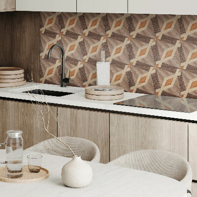 Vinylový nástěnný panel Geometrický vzor dřeva