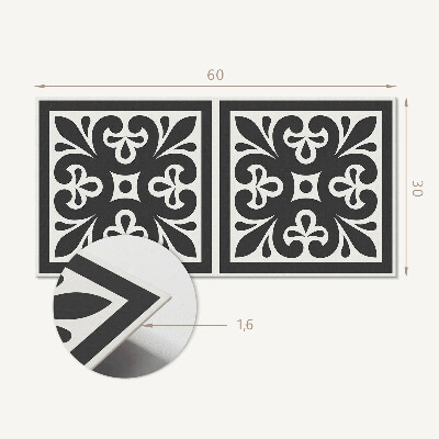 Vinylový nástěnný panel Vzor s elegantními motivy