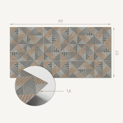 Dekorační panel na zeď Geometrický trojúhelníkový vzor