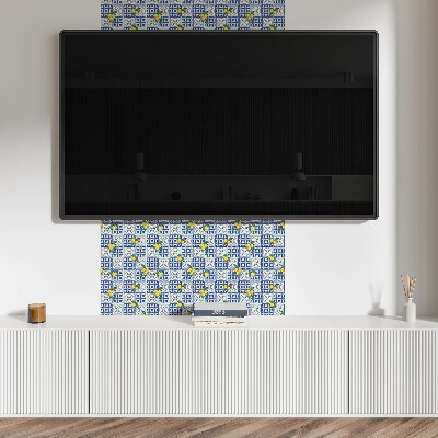 Samolepící obkladový panel Motiv citronu na dlaždicích