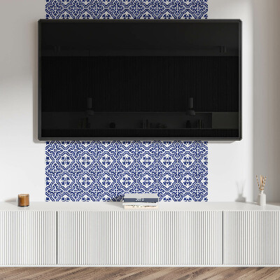 Vinylový nástěnný panel Vzor rostlin v dlaždicích