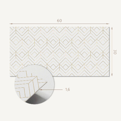 Dekorační panel na zeď Geometrický diamantový vzor