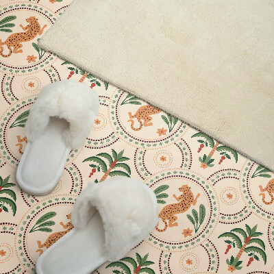 Dekorační panel na zeď Tropický leopardí potisk