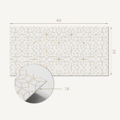 Vinylový nástěnný panel Geometrický květinový vzor