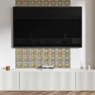 Dekorační panel na zeď Mozaikový vzor s květinami