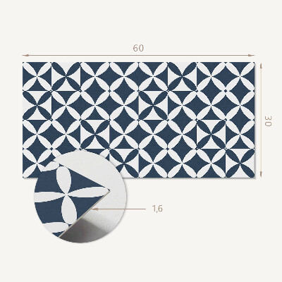 Vinylový nástěnný panel Geometrický květinový vzor