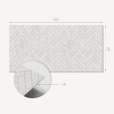 Dekorační panel na zeď 3D vzor rybí kosti