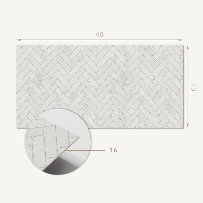 Dekorační panel na zeď 3D vzor rybí kosti