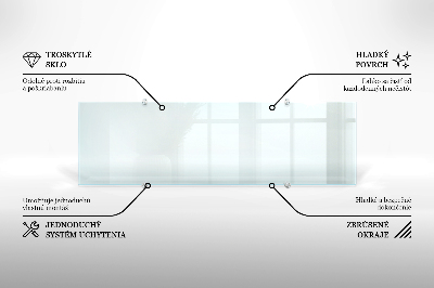 Panel za kuchyňskou linku Transparentní