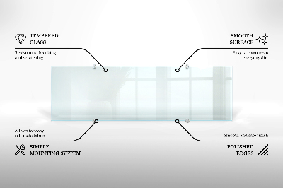 Panel za kuchyňskou linku Transparentní