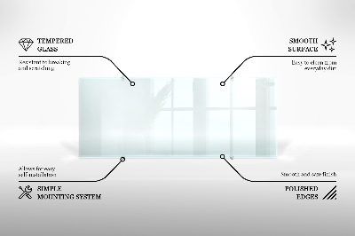 Panel za kuchyňskou linku Transparentní